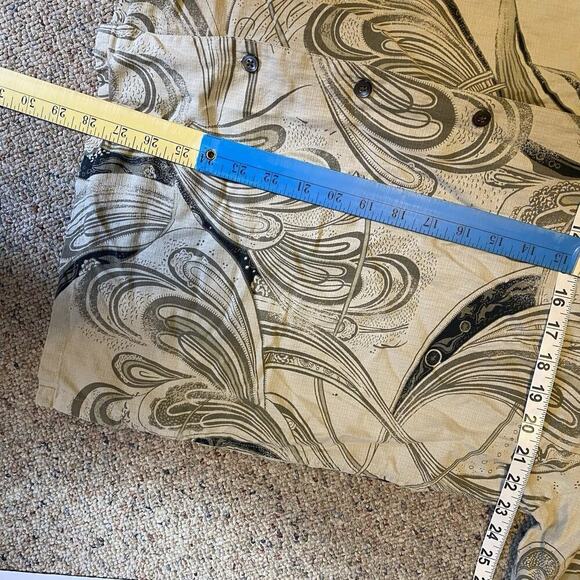 Axis La Button Up Shirt Silk Cotton Short Sleeve Y2K Men/Unisex L Beach Resort - Picture 2 of 8